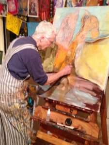 Sue painting Selkie